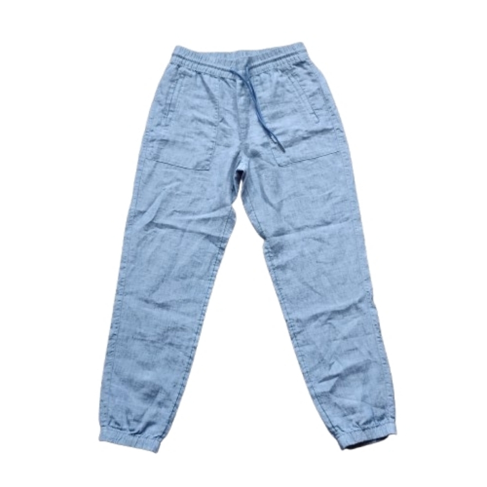 New Condition Athleta Retreat 100% Linen Joggers Size 4 Light Blue